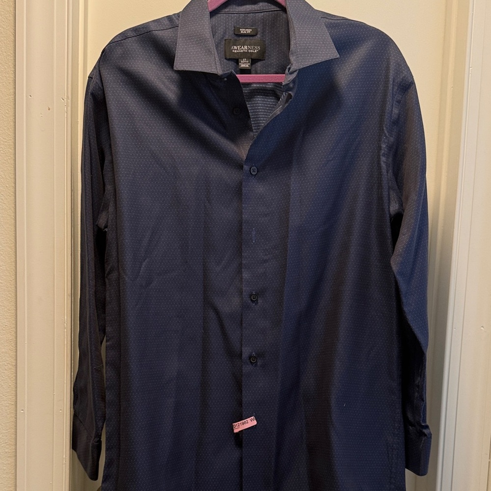 Calvin Klein Dark Blue Dress Shirt